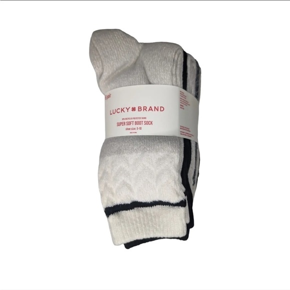 Lucky Brand Ladies' Boot Sock 6-pair Pack NEW - Picture 1 of 3